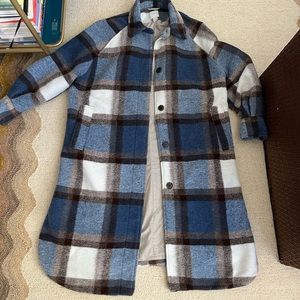 H&M flannel coat